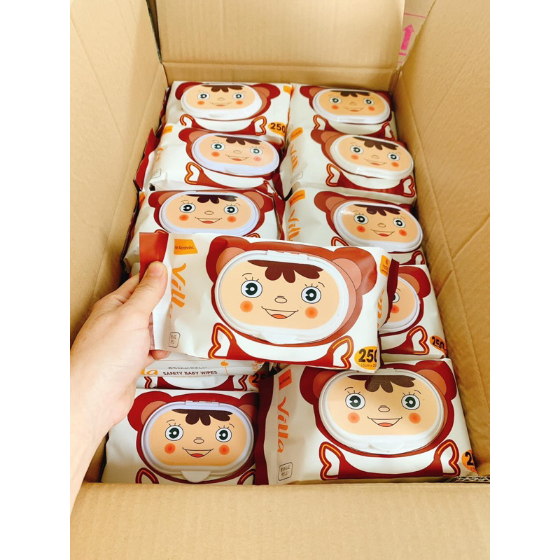 SET 1️⃣0️⃣ gói KHĂN GIẤY VILLA KHÔNG MÙI DÙNG CHO BÉ 250gr