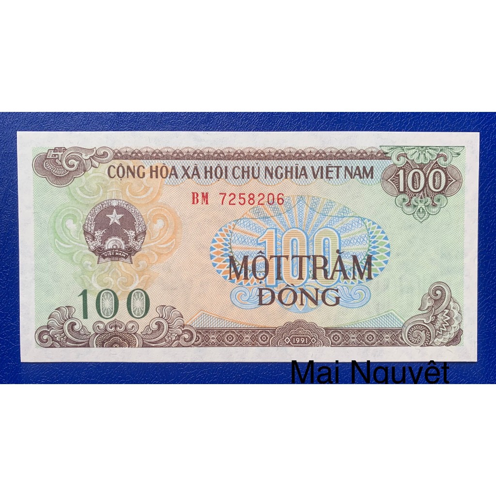 Tờ 100 đồng 1991 - sưu tầm