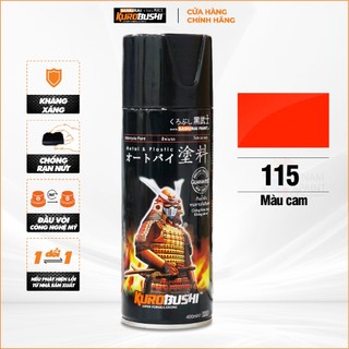 Sơn xịt samurai kurobushi - màu cam 115 chuyên dùng cho xe máy