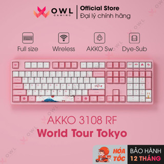 Bàn phím cơ AKKO 3108 RF World Tour Tokyo (Dual-mode / AKKO sw v3)