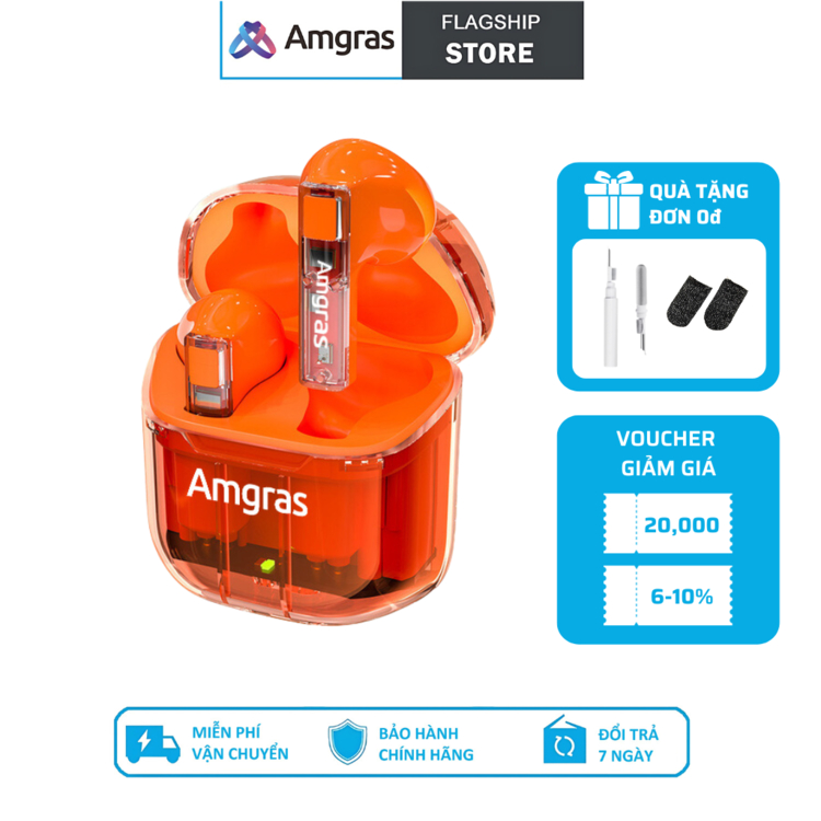TAI NGHE BLUETOOTH, KHÔNG DÂY, AMGRAS FUTURE II PRO, TRUE WIRELESS EARPHONE 3C18
