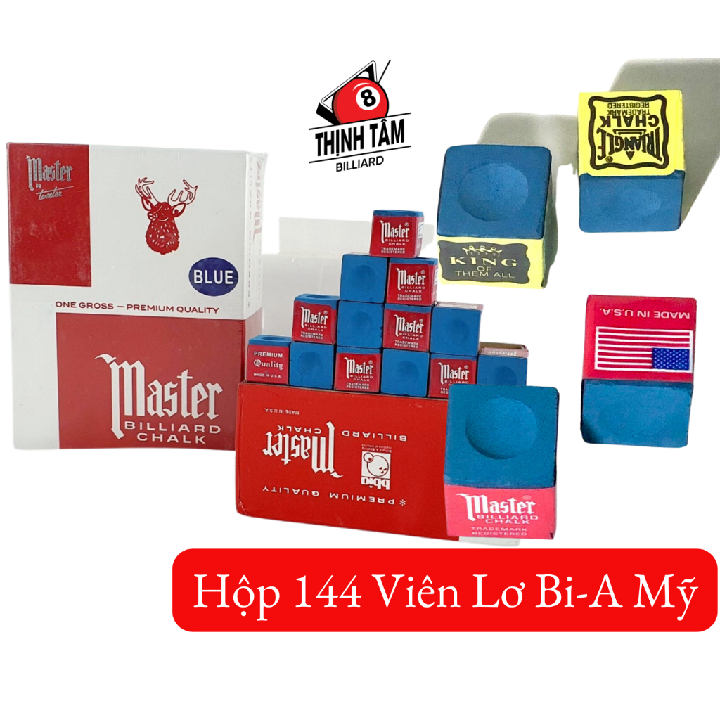 [THỊNH TÂM] Hộp 144 Viên Lơ Bida Mỹ Cao Cấp Chuẩn Hộp Xanh Hộp Đỏ [ HỘP LƠ BIDA ]