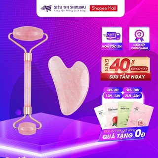 Thanh lăn massage nâng cơ mặt đá, Guasha đá An Gem PP bởi Shinjiru