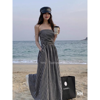 SALE Váy Caro Quây Chun Ngực Có Túi Hông • Melanie Boutique