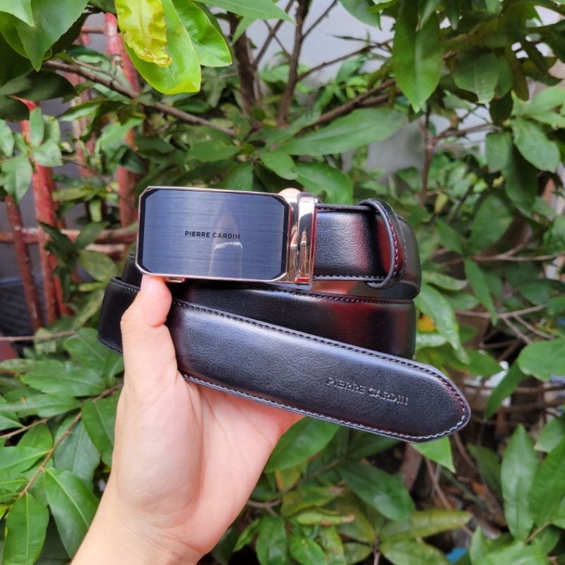 Thắt lưng dây nịt mặt trượt kéo đẩy Pierre Cardin mẫu mới fullbox