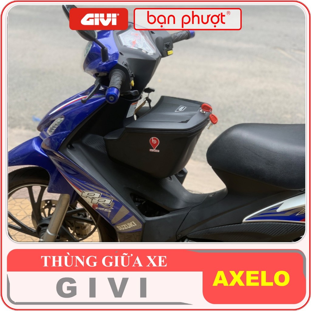 Thùng Giữa Givi Axelo 125 - Thùng Đựng Đồ Giữa Xe Shogun Axelo 125 - Thùng Givi Giữa Xe Suzuki Axelo 125 - Bạn Phượt