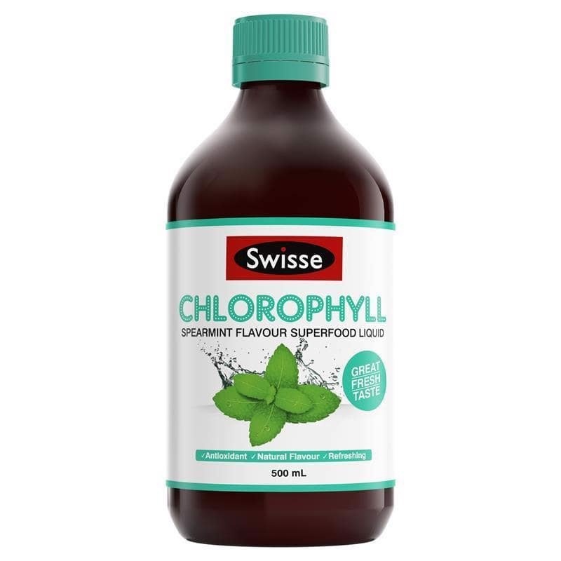 Nước diệp lục Swisse chlorophyll Dâu/ Bạc Hà 500ml ]