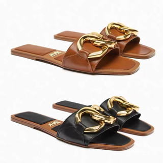 🌿ORDER- ZR dép bệt quai ngang xích , viền đinh