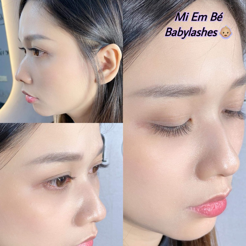 Mi tàng hình -Mi em bé mix size - 8mm-14mm - Mi giống mi thật đến 95%-Nối mi mà như không nối