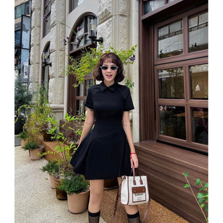 Charme Dress - Thiết kế váy Charme phối hai kiểu vải
