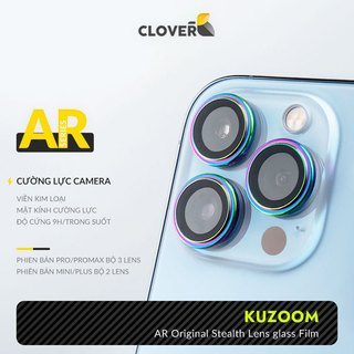 Bộ Kính Cường Lực Camera Lens Viền Nhôm Kuzoom Bảo Vệ Camera Chống Trầy Xước Chống Vỡ Chống Chói