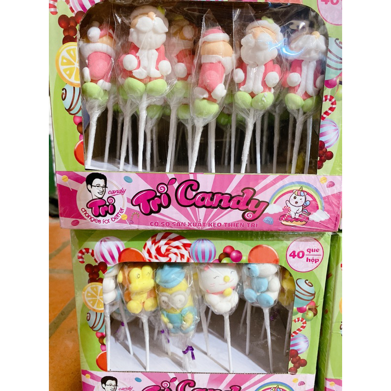 Sỉ Hộp 40 que kẹo mút hình gấu . ông già noell siêu ngon