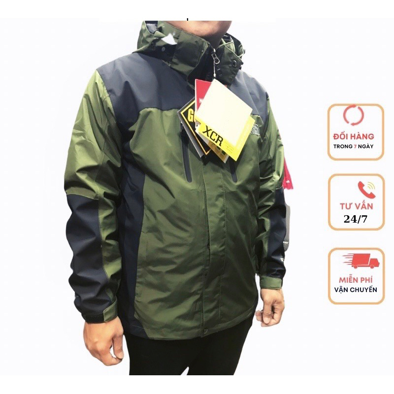 XẢ KHO XK,58-118kg] Áo gió 2 lớp nam cao cấp Bigsize TNFace chống nước, chắn gió.