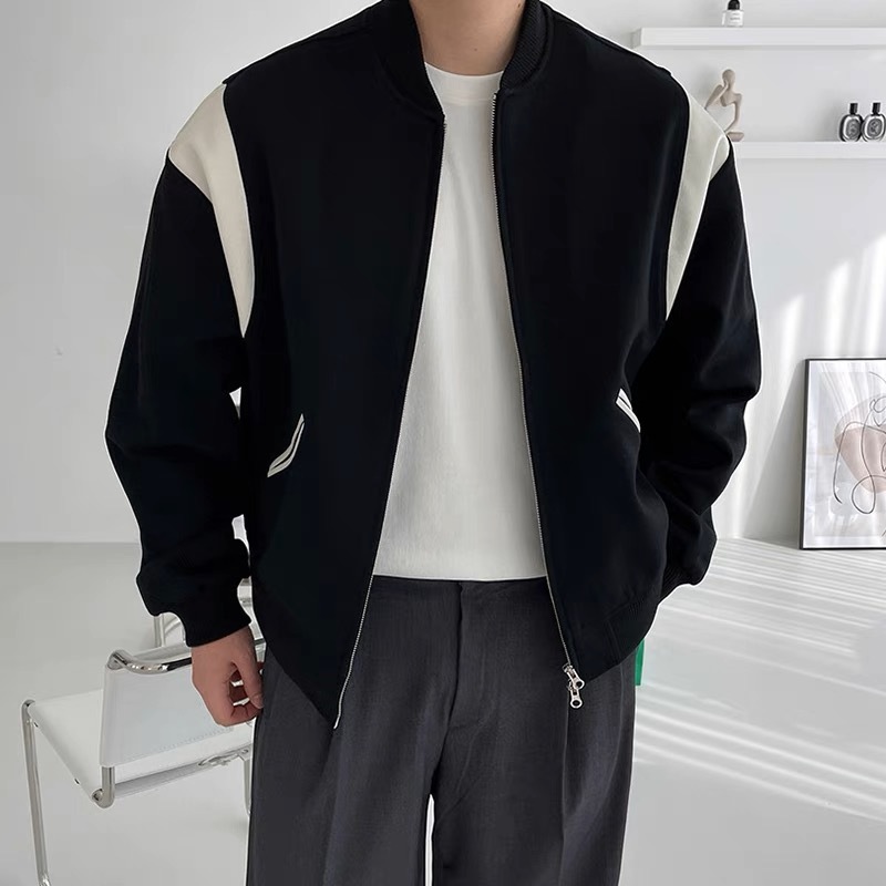 Áo khoác bomber phối vai TG01