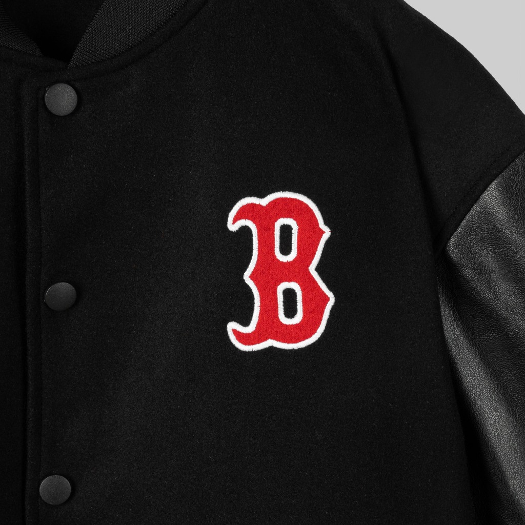 Áo Khoác Bomber Varsity Jacket The Bad God Iconic Leather