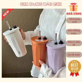 Ly giữ nhiệt wonder tyeso 600ml inox 304 cao cấp , tặng sticker 3d và túi đựng