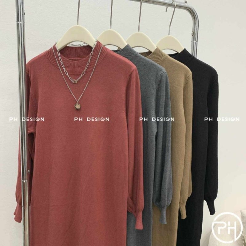 Váy len suông chân tua rua hàng QCL1