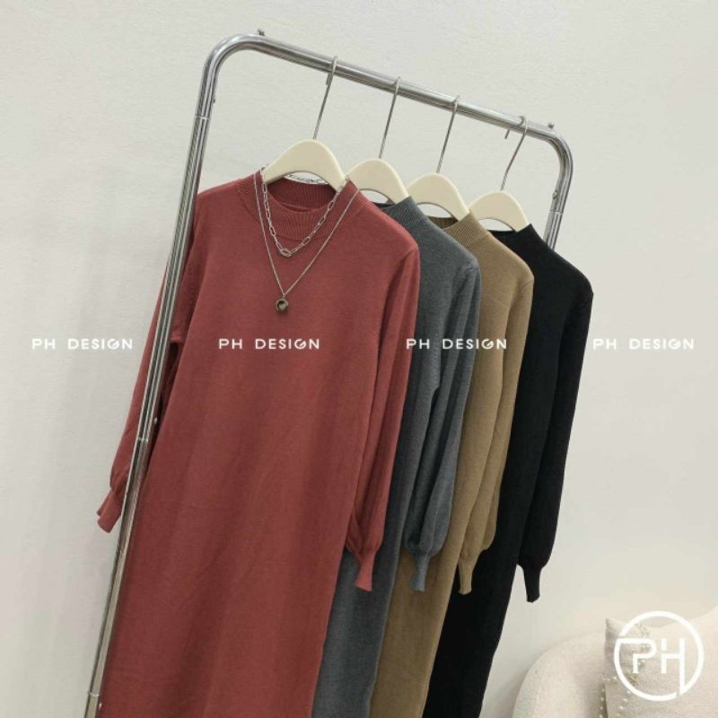 Váy len suông chân tua rua hàng QCL1