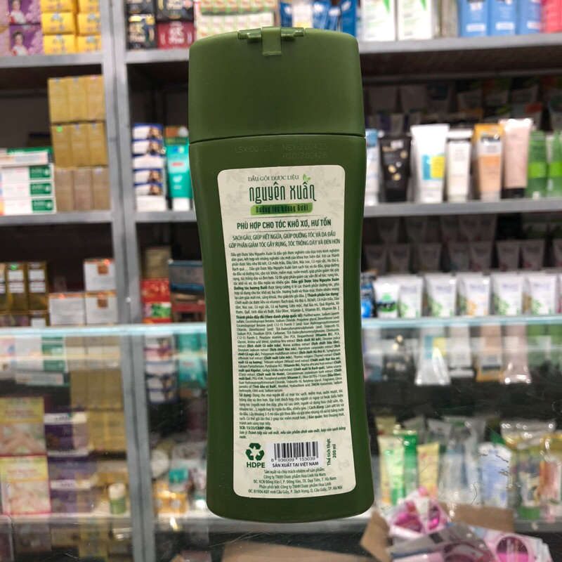 DẦU GỘI DƯỢC LIỆU NGUYÊN XUÂN DƯỠNG TÓC HƯƠNG BƯỞI