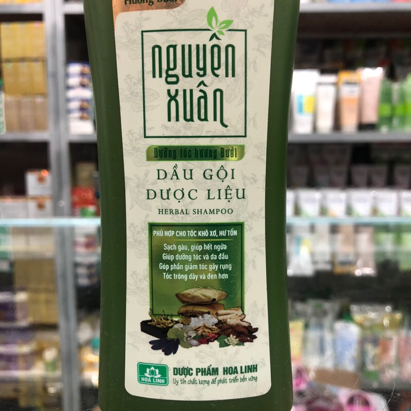 DẦU GỘI DƯỢC LIỆU NGUYÊN XUÂN DƯỠNG TÓC HƯƠNG BƯỞI