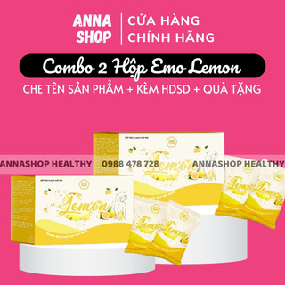 Combo 2 hộp nước giảm cân emodetox vị chanh/ giam bung, giam mo, giam eo