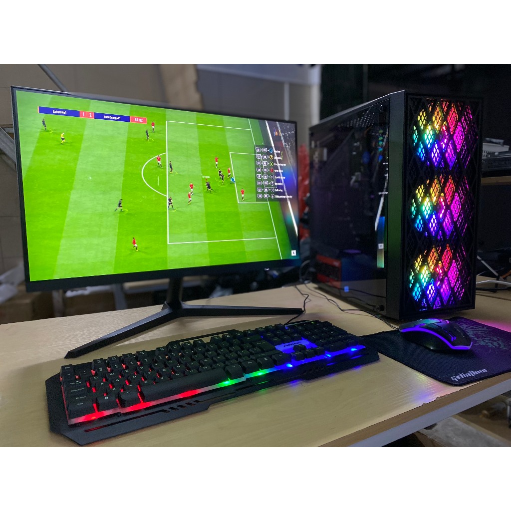 Bộ Máy Tính Case PC chơi mượt mọi game Liên minh, fifa 4