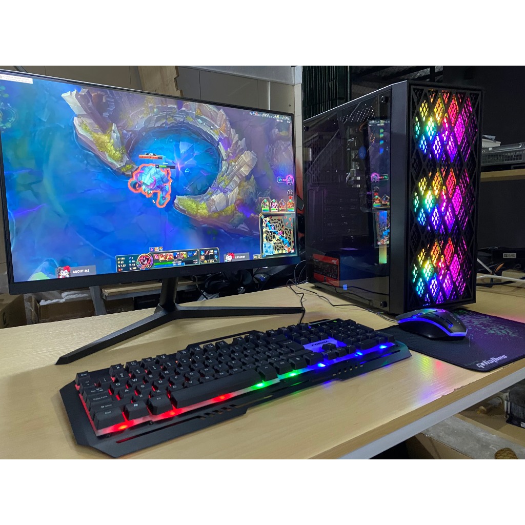 Bộ Máy Tính Case PC chơi mượt mọi game Liên minh, fifa 4