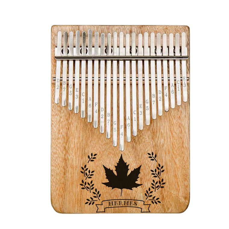Đàn kalimba gỗ thông 21 phím khắc nốt, nhiều hình cute, đầy đủ phụ kiện Tonic LZ002- Hàng chính hãng