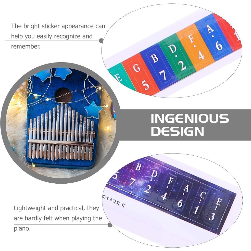 Set 2 Sticker Dán Đàn Kalimba