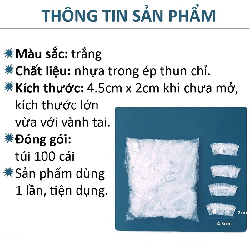 Combo 2 Túi 200 cái bao trùm vành tai