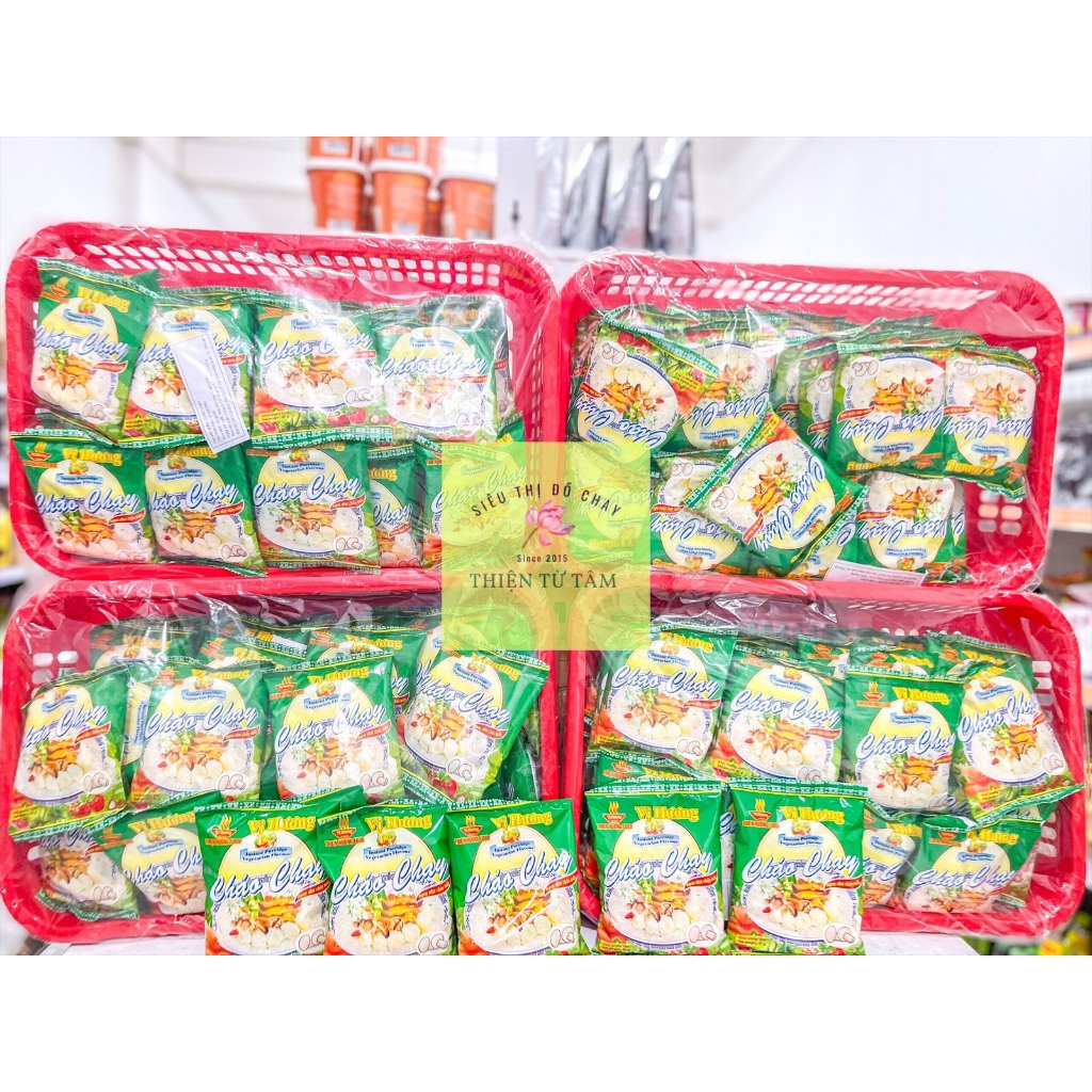 Cháo Chay Ăn Liền Vị Hương Hạt Cháo Mềm Ngọt Dinh Dưỡng Thùng 30 Gói