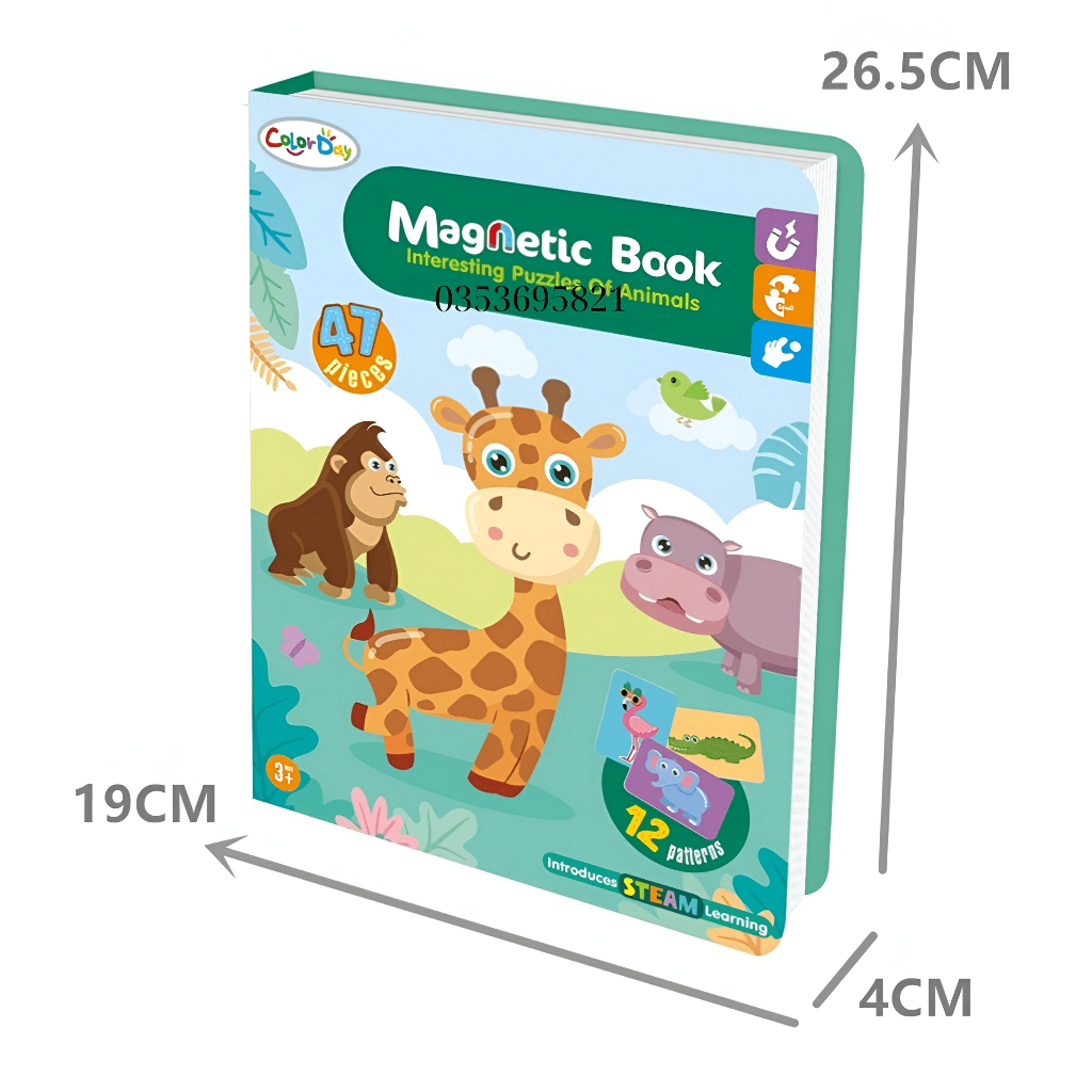 Bộ xếp hình từ tính động vật hàng khuyến mãi Huggies