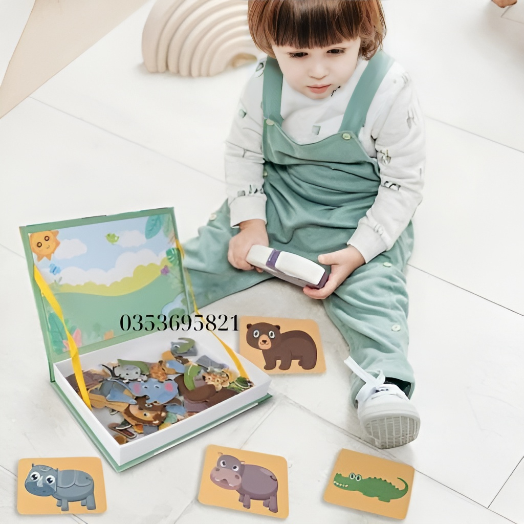 Bộ xếp hình từ tính động vật hàng khuyến mãi Huggies