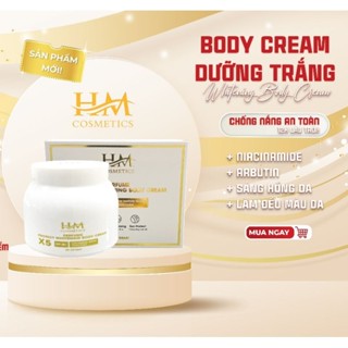 Kem body trắng da chống nắng nâng tone cấp ẩm cho da HM Cosmetics
