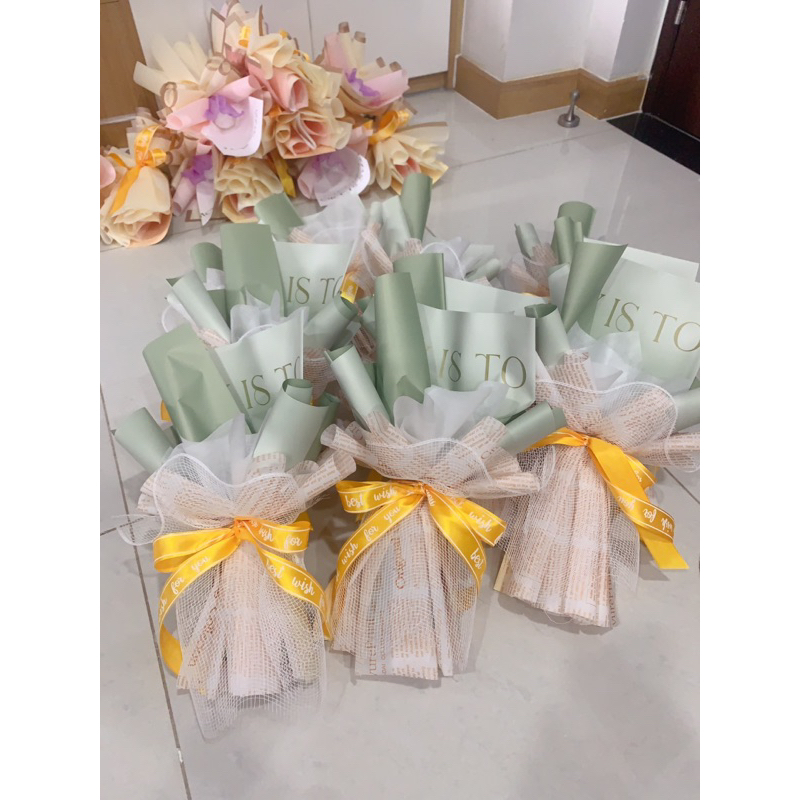 Cốt giấy mixed màu xanh mint, dài 17cm