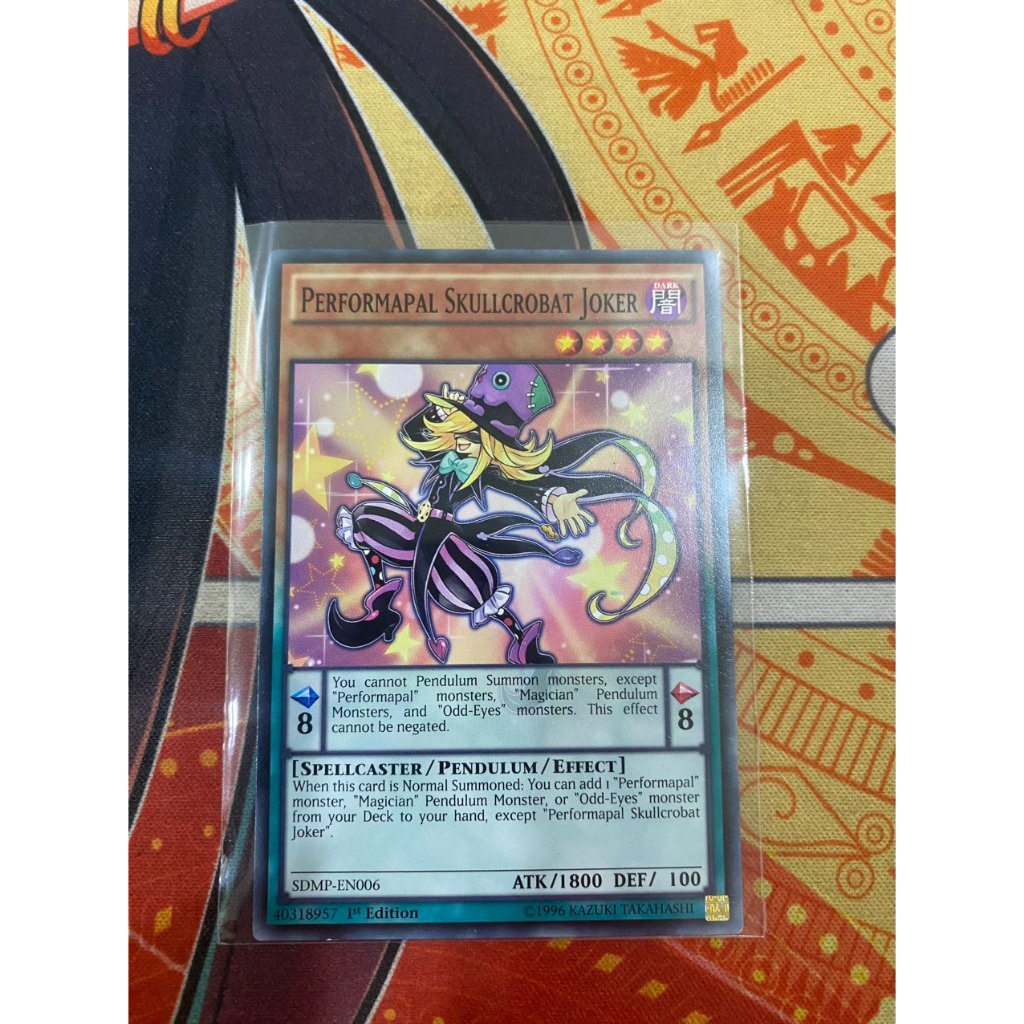 Performapal Skullcrobat Joker - SDMP-EN006 - Common 1st Edition