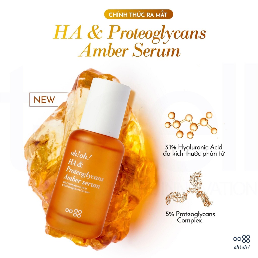 Serum HA OH OH, oh oh- Tinh Chất Hyaluronic Acid Dưỡng Ẩm Chuyên Sâu oh!oh! HA Serum : amber 30ml HA