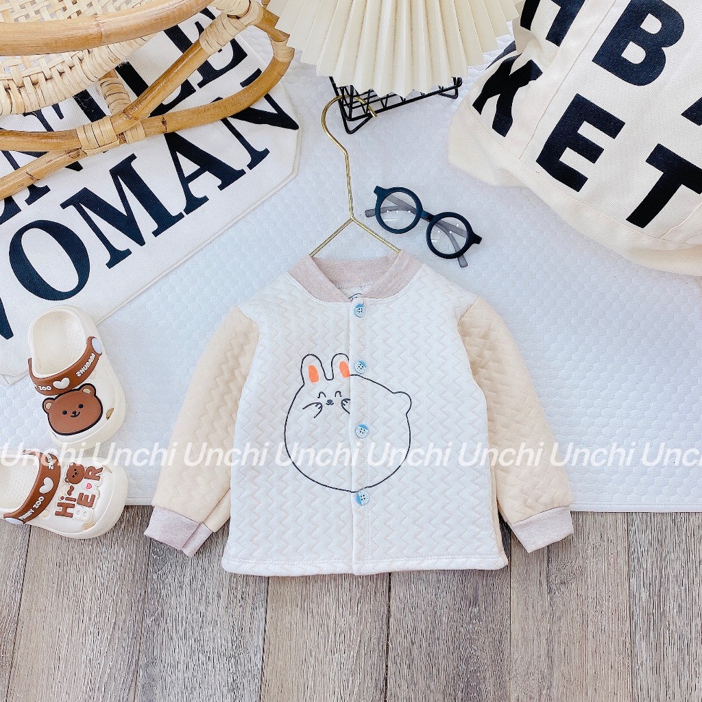 Áo khoác bé trai, áo khoác bé gái - Áo khoác unchi trần bông cao cấp 3-12kg