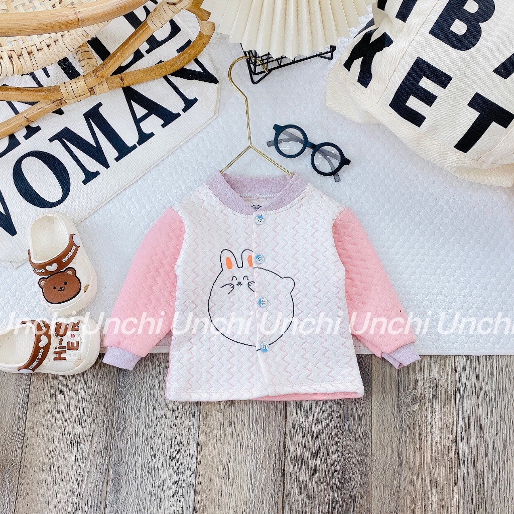 Áo khoác bé trai, áo khoác bé gái - Áo khoác unchi trần bông cao cấp 3-12kg
