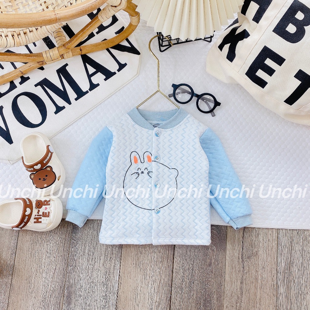 Áo khoác bé trai, áo khoác bé gái - Áo khoác unchi trần bông cao cấp 3-12kg