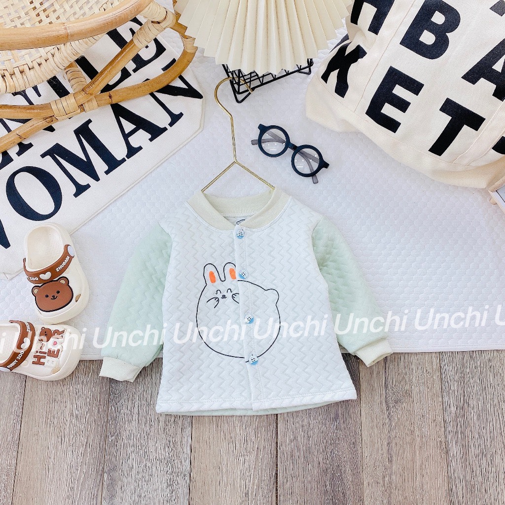 Áo khoác bé trai, áo khoác bé gái - Áo khoác unchi trần bông cao cấp 3-12kg