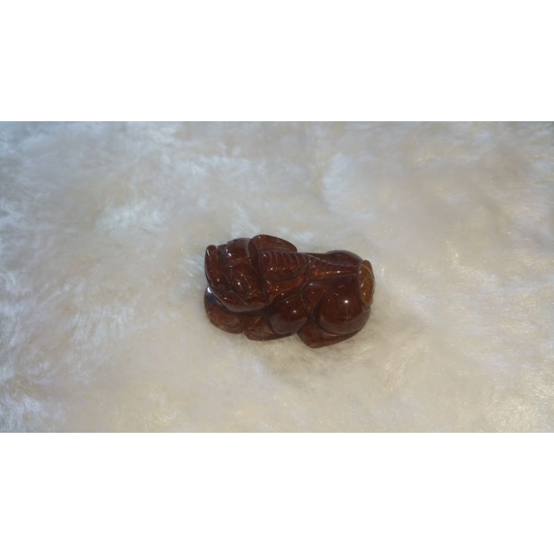 Tỳ hưu thạch anh tóc đỏ size mặt