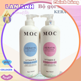 Dầu gội MOC Keratin collagen M.O.C 750ml Dầu gội phục hồi tóc hư tổn Hương thơm nước hoa Dưỡng tóc mềm mượt thơm lâu