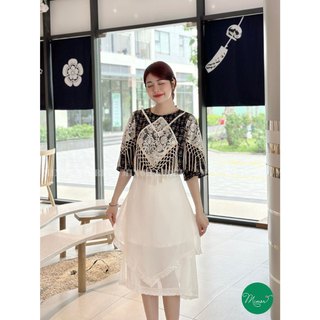 CHÂN VÁY TRẮNG DÀI 3 LỚP [MINOR AURORA]