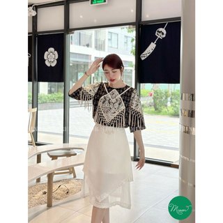 CHÂN VÁY TRẮNG DÀI 3 LỚP [MINOR AURORA]