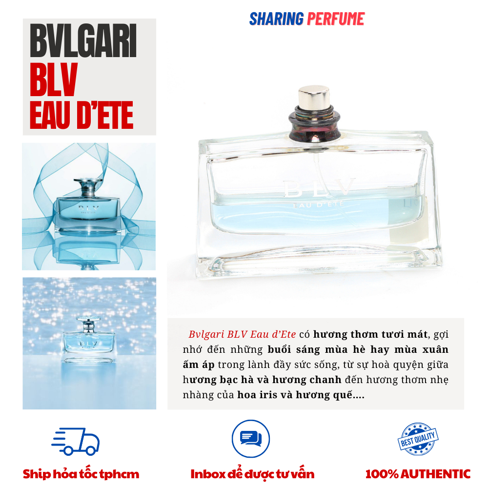 💥Sharingperfume - Nước hoa nữ BLV Eau D’ete
