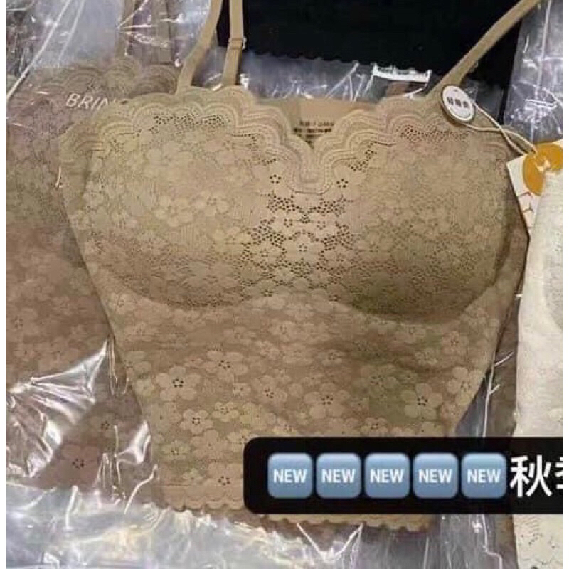 Áo bra 2 dây hoa nhí hàng cao cấp có mút lót anh thật Shop tự chụp a