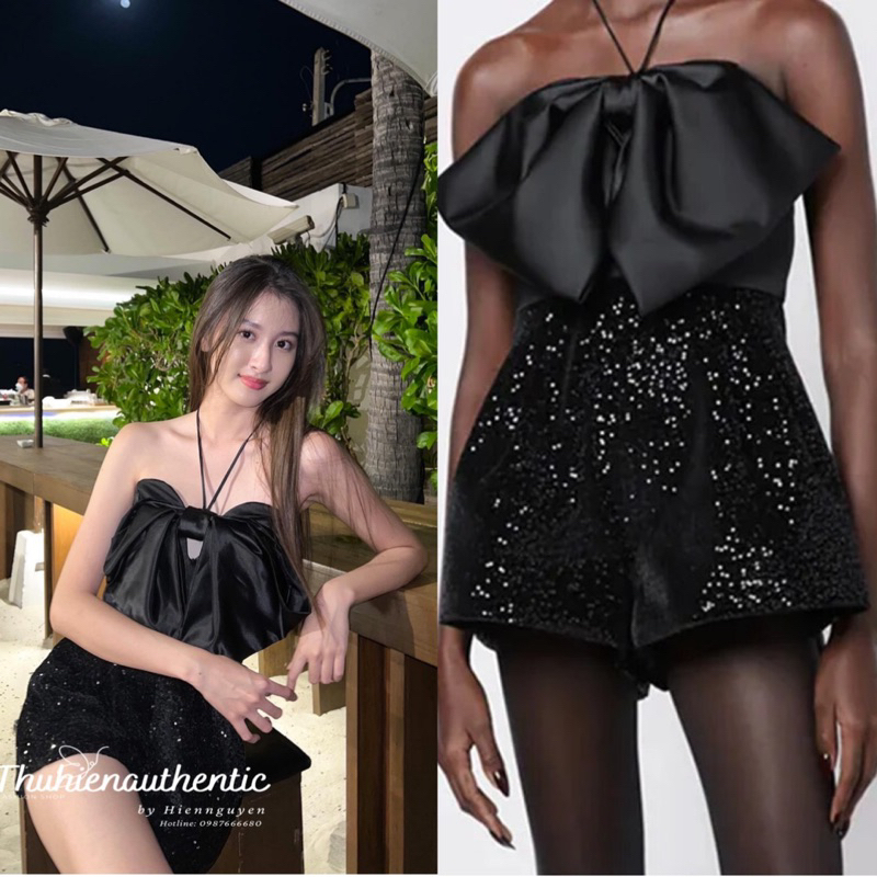 Jumpsuit sequin phiên bản giới hạn mã code: 9311/048 ZARA chính hãng(likenew và new)