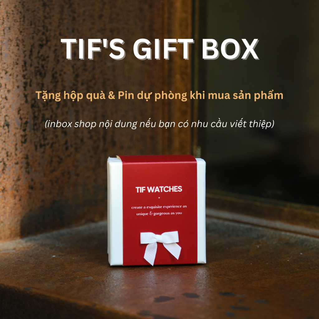 Đồng Hồ Nữ Mặt Nhỏ AME Tif Watches Dây Da Cá Sấu Vintage Nhã Nhặn Sang Trọng