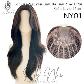 Tóc Giả Nguyên Đầu Dệt Máy NY01 Hai Mái Bay Xoăn Layer